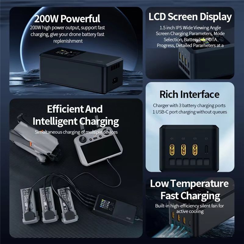 24-Hour Delivery Three-Way Sma - Drone Battery Smart ulasan dan harga