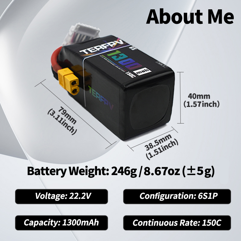 TERFPV Lipo Battery 6S 22.2V 1 - Drone Battery 6S ulasan dan harga