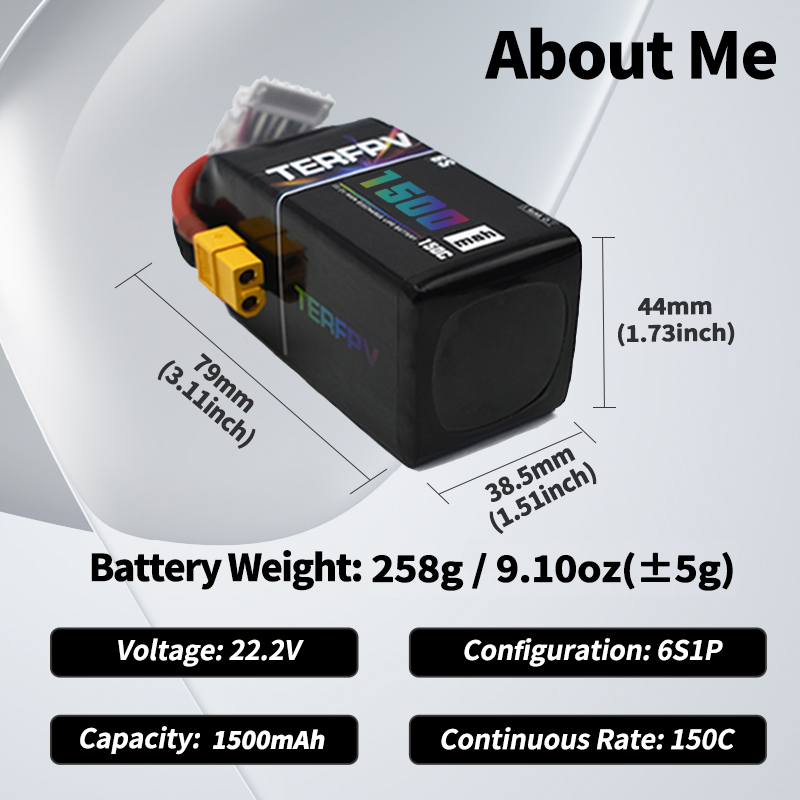 TERFPV Lipo Battery 6S 22.2V 1 - Drone Battery 6S ulasan dan harga