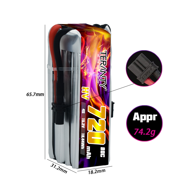 TERANTY 720mAh 4S 15.2V HV Lip - Drone Battery Plate ulasan dan harga