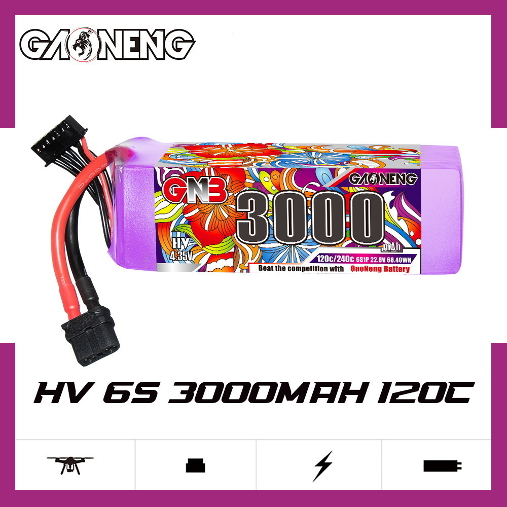 GNB Lipo Battery 6S 22.8V 3000 - Drone Battery Connector ulasan dan harga