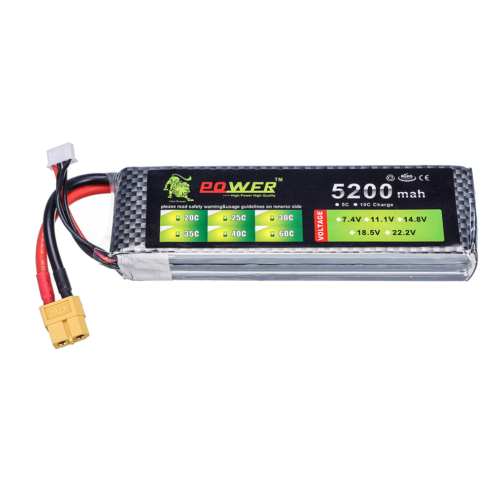 3S 5200mah 11.1V  60C Lipo Bat - Drone Battery 3S ulasan dan harga